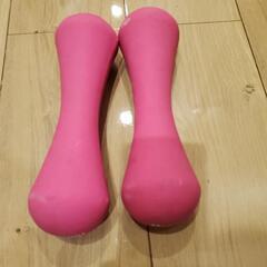 ダンベル、トレーニングベルトの画像