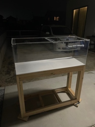 【直接引取】アクリル水槽・水槽台・エーハイムポンプセット