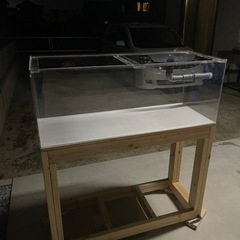 【直接引取】アクリル水槽・水槽台・エーハイムポンプセット