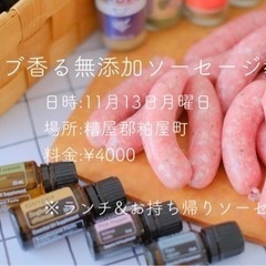 ︎ ✧無添加ソーセージ教室︎ ✧~ランチ付き・お持ち帰りのソーセ...