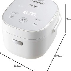 シャープ炊飯器　KS-CF05A-Wの画像