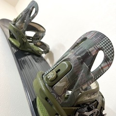 スノーボード　Salomon amp 154 Fluxバイン、ボードケース付きの画像