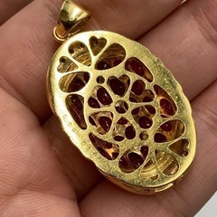 K18 18金 ルビー ペンダントトップ 8.68ct 0.20ct 15.4g