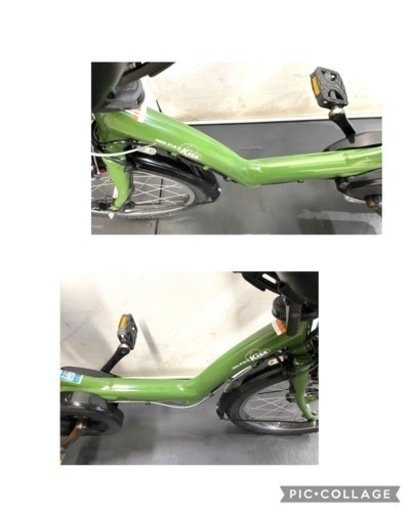 関東全域送料無料　業界最長12ヶ月保証　電動自転車　ヤマハ　パスキスミニ　20インチ 8.7ah パワフルアシスト　緑色