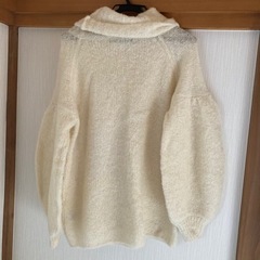 【新品・未使用】w closet ♡ バルーン袖セーター　アルパカの画像