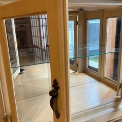 ディスプレイキャビネット(アンティーク)W96 D35 H76の画像