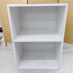 【恵庭】Ⓐカラーボックス　2段　ホワイト　中古品　PayPay支...