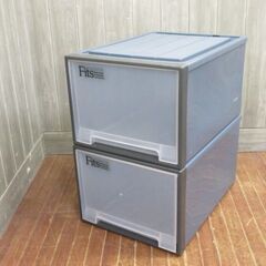 stp-2133　Fits　衣装ケース　クローゼット2個セット　...