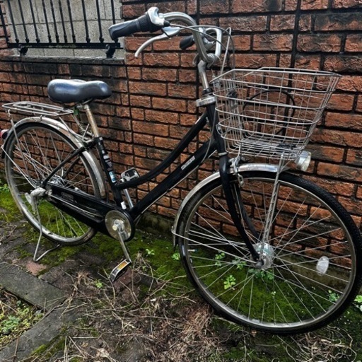 ママチャリ自転車 26インチ カゴ/オートライト付　身長155-180cm