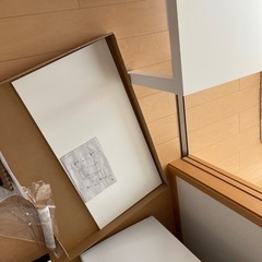 IKEA 白 テーブル 未使用 制作途中 の画像