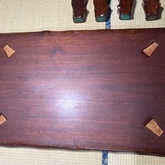 決まりました！【重厚感ある一枚板 ローテーブル】の画像