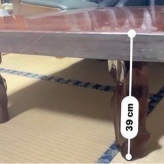 決まりました！【重厚感ある一枚板 ローテーブル】の画像