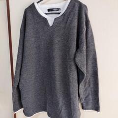 メンズ　グレーのトップス　5Lサイズ　未使用品の画像