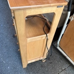 美品！ karimoku カリモク 電話台 キャビネット  の画像