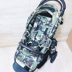 エアバギー ベビーカー、マット、ハンドル付き