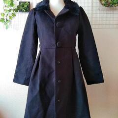 ロングコート/ファー付きの画像