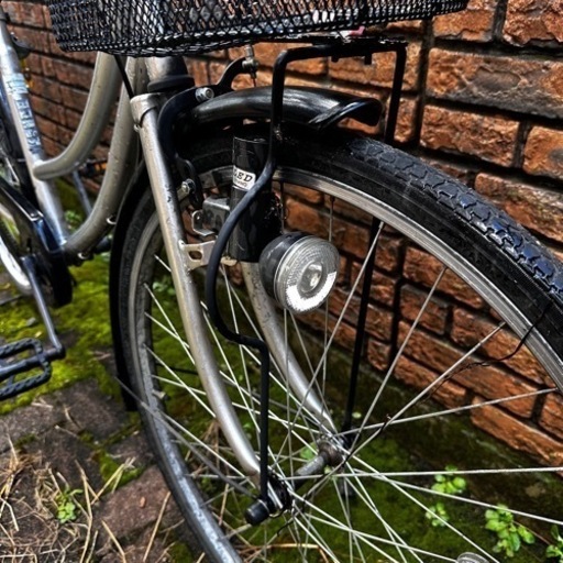 ママチャリ26インチ自転車　鍵付き