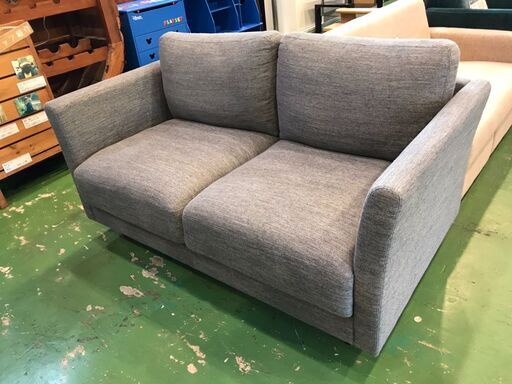 【愛品館八千代店】ニトリ　2人用布張りソファ　CA10