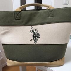 U.S. POLO ASSN. トートバッグ GREEN(A4サ...
