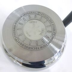 開封未使用品 T-fal オプティスペースIH ステンレス マルチポット G74683 チャコールグレー 16cm ティファール 片手鍋 札幌市東区 新道東店の画像