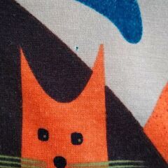 ネコ柄　カットソーの画像