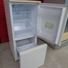 SHARP シャープ　137L 2ドア 冷凍冷蔵庫　SJ-14X-W　中古の画像