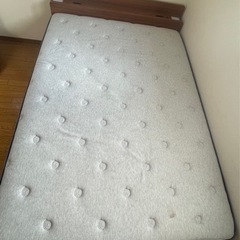 ダブルベット　マットレス　ベットフレーム　ニトリの画像