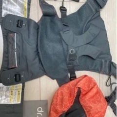 美品！ドクターレーベル抱っこ紐オレンジの画像