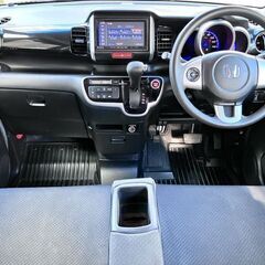 【車検2年付】【ホンダ】【N-BOX 660カスタムG Lパッケージ】パワースライドドア 社外ナビ TV バックカメラ HID スマートキー ベンチシート CD ETC 人気のブラック《関西 大阪 交野》の画像