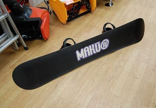 153cm 眞空雪板等 スノーボード 魔鐘 バインディング付き ブラック BURTON TRUE FIT マクウセッパントウ マショウ