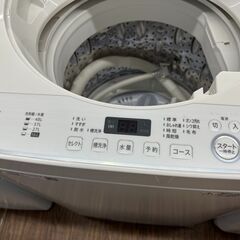札幌 東区 SHARP/シャープ 5.5kg 全自動洗濯機 2020年製 ES-GE5D ホワイトの画像