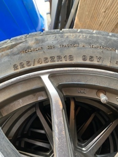 18インチ5穴、中古ホイール×4本