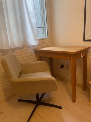 無印良品 学習机 勉強机 と 椅子　セット