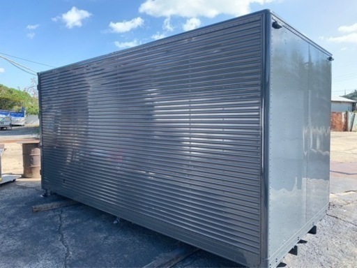 No.823 アルミバン 3ｔ  アルミ 箱 バイク 倉庫 トラック コンテナ 米 保管庫 物置 DIY