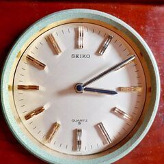 ⏰SEIKO 古い置時計 日本製 昭和レトロ 木製 レア物 bingoカスタムの画像