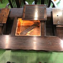 【愛品館八千代店】松尾博昭作　囲炉裏ダイニング6点セットの画像
