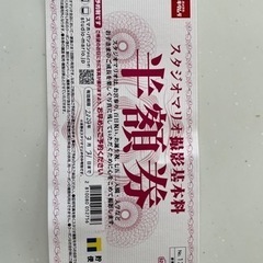 スタジオマリオ半額券