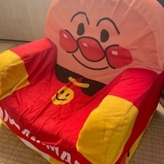 【ぬいぐるみセット】アンパンマン・バイキンマンやわらかキッズソファの画像