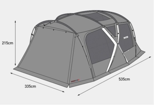 KZM X5テント 大型テント 防水 撥水 4〜5人用