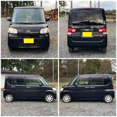 ★車検あり★H23/タント/4WD/11万キロ/パワスラ/スマートキー/CD/片側スライド/人気の黒★の画像