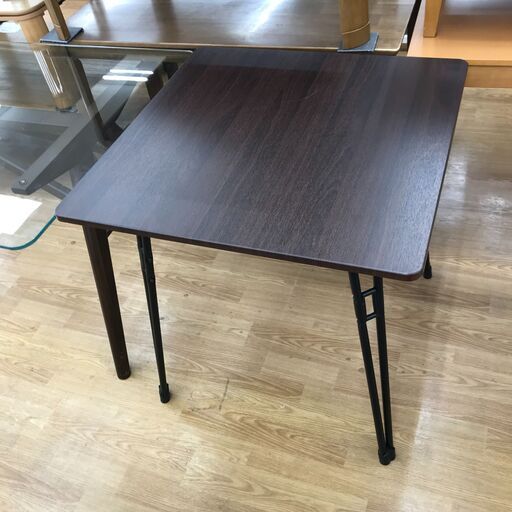 ★ジモティ割あり★  ダイニングテーブル ダークブラウン H76×W75×D75 クリーニング済み KJ3468