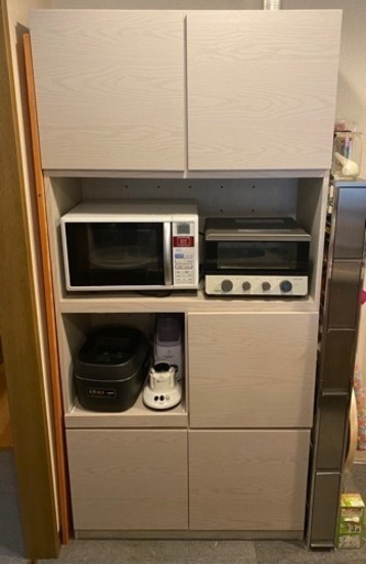 [譲渡先確定]キッチンボード　レンジボード　食器棚　ニトリ　無印　unico