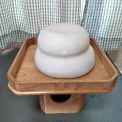 フェイク鏡餅と　三方