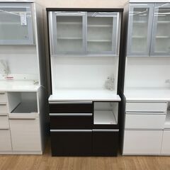 ★ジモティ割あり★ ニトリ 食器棚 ダークブラウン H191×W90×D51 クリーニング済み KJ3469