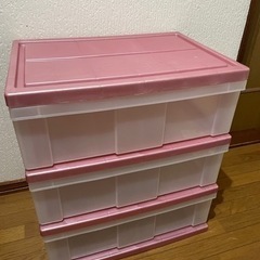 プラスチック収納ケース　３段