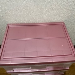 プラスチック収納ケース　３段の画像