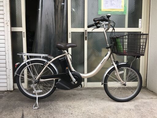 地域限定送料無料　パナソニック　ビビ　L　20インチ　12AH　新基準　2021年　チタンシルバー　ナチュラ　アシスタ　神戸市　電動自転車