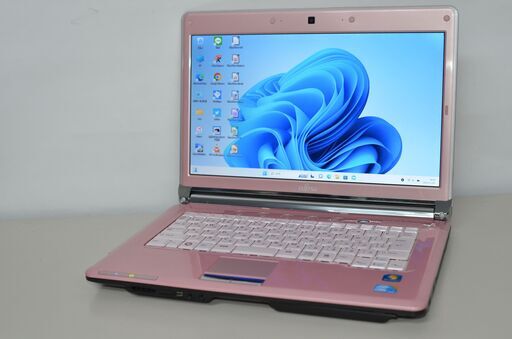 中古良品ノートパソコン 富士通 LH700/3B Windows11+office 新品SSD120GB core i3-M370/メモリ4GB/14インチ/WEBカメラ/無線/DVDマルチ内蔵