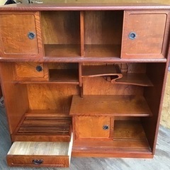 昭和 レトロ アンティーク 木製 茶箪笥 和室 食器棚 収納