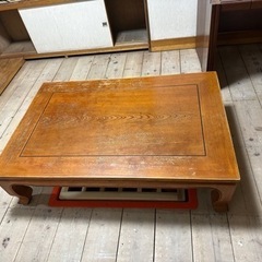 ローテーブル　座卓　カリモク　中古